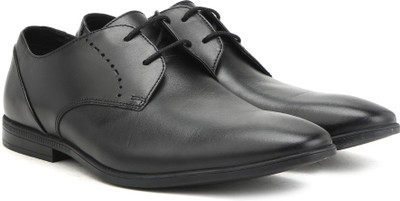 

Clarks Bampton Lace Black Leather Lace Up For Men(Black