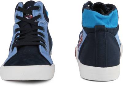 Lee Cooper Men Mid Ankle Canvas Sneakers