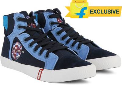 Lee Cooper Men Mid Ankle Canvas Sneakers