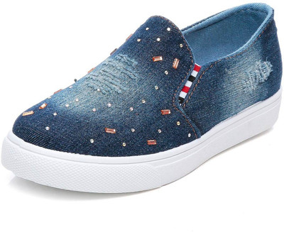 

TEN Loafers For Women(Blue, Dark blue