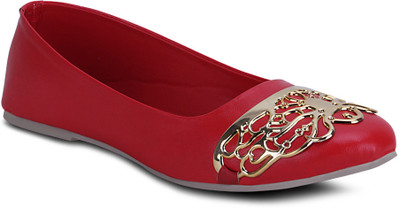 

Get Glamr LIZA FLATS Bellies For Women(Red
