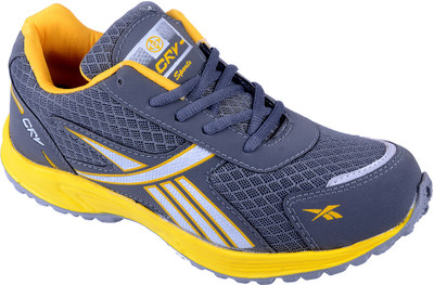 

Porcupine Laced Running Shoes For Men(Grey, Yellow)