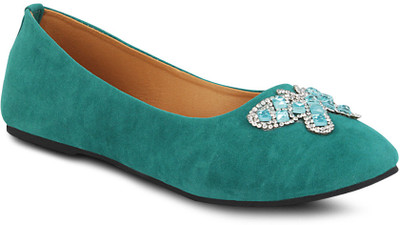 

Get Glamr Designer Bellies For Women(Green