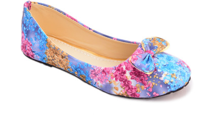 

Myra Beautiful Floral Bellies For Women(Multicolor), Blue
