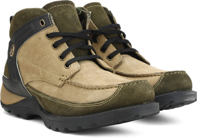 

Woodland LEATHER Outdoor Shoes For Men, Khaki