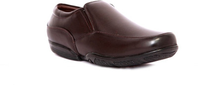 

IShoes Real Brown Slip On Shoes For Men(Brown