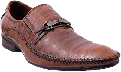 

Metro Davinchi Slip On For Men(Brown, 12;brown