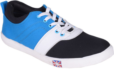 

Dizaro Canvas Shoes For Men(Black, Skyblue
