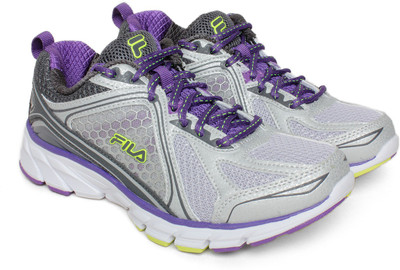 

Fila Running Shoes For Women(Silver, Met sil/etc pur/ sty yel