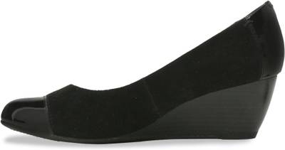 Clarks Brielle Chanel Black Combi Sde Slip On shoes