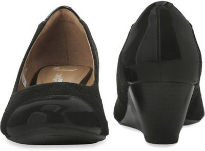 Clarks Brielle Chanel Black Combi Sde Slip On shoes