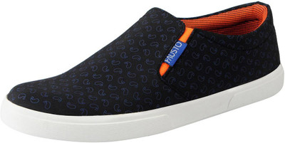 

FAUSTO Canvas Shoes For Men(Black