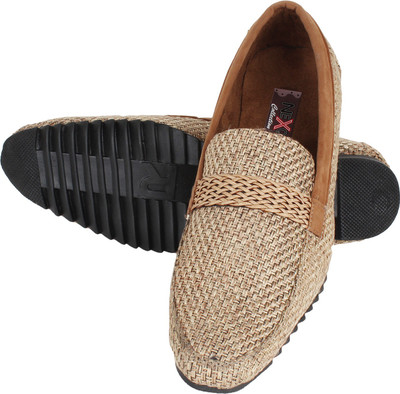 

Nexq Camel Loafers For Men(Brown)