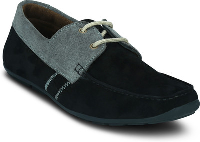 

Get Glamr Borg Boat Shoes For Men(Black