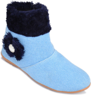 

Myra Party Wear Boots For Women(Blue, Sky blue
