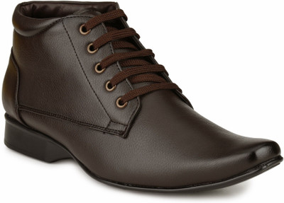 

Mactree Cuban Lace Up Shoes For Men(Brown)