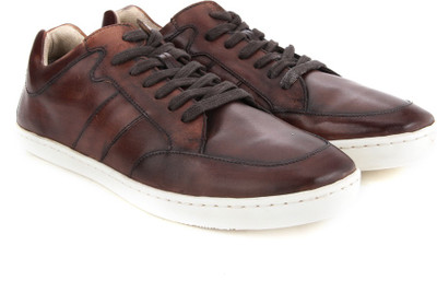 

WROGN Genuine Leather Sneaker SHOES For Men(Brown