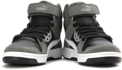 

Puma Rebound Street SD Men Mid Ankle Sneakers For Men(Black, Grey, White, Black-white