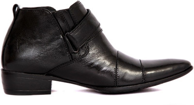 

IShoes Refined Black Boots For Men(Black