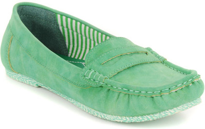 

Flat n Heels Loafers For Women(Green)