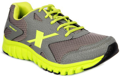 

Sparx Trendy DarkGrey & Green Running Shoes For Men(Grey, Green, Silver