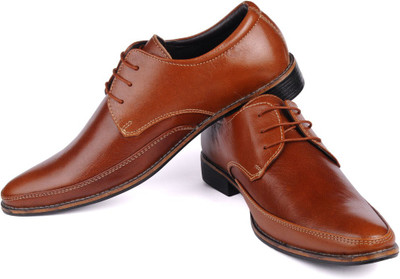 

Walker Styleways Admirable Derby Lace Up Shoes For Men(Tan), Rich tan