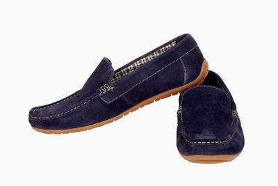 

99Cells David Martin Navy Step Loafers For Men(Blue