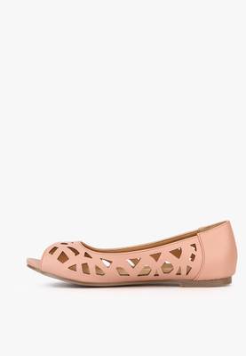 Addons Samantha laser cutouts peep toe Bellies
