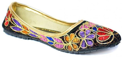 

Indirang Multicolor Bellies For Women(Multicolor, Black
