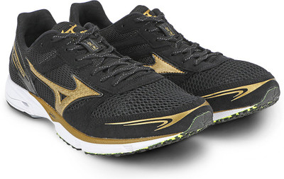

Mizuno Wave Emperor Running Shoes For Men(Black, Beige, Black::gold