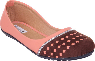 

Goyal Peach Trendy Bellies For Women(Pink, Brown