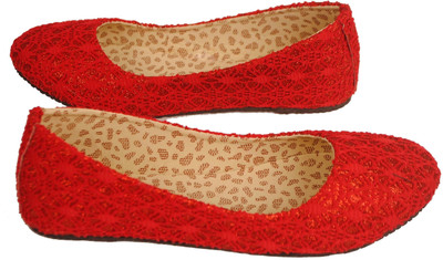 

New Fashion Red Fabric Bellies For Women(Red