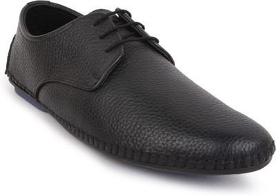 

Buckle Up MENS LEATHER SHOES BUPAZZNI-1_BLACK-Size- Lace Up For Men(Black