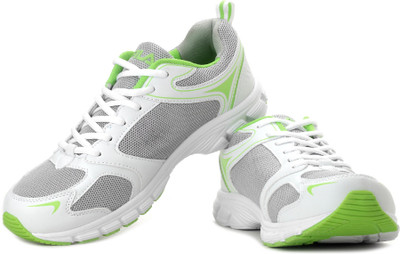 Fila Pleasure Running Shoes For Men(Grey, White, Gry;wht;lt grn