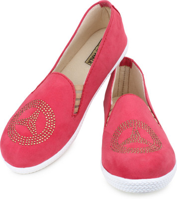 

Moonwalk Loafers For Women(Red