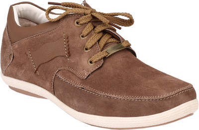 

Rocozo RZ Leather Casuals Causal Shoes For Men(Brown