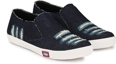 

Knoos Faded Canvas Shoes Loafers For Men(Blue