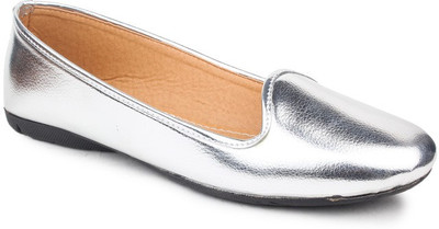 

Sindhi Footwear Venetian Loafers For Women(Silver)