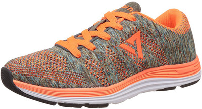 

SEVEN by M.S. Dhoni Odin-Neutral Grey/Neon Orange Running Shoes For Women(Grey, Orange