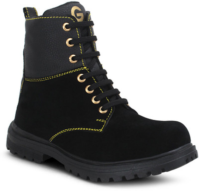 

Get Glamr Black Men's Boots For Men(Black)