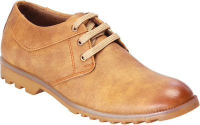 

Footoes Lace Up Casuals For Men(Tan)