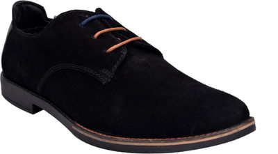 

Bxxy Genuine Suede Leather Corporate Casual Shoes For Men(Black