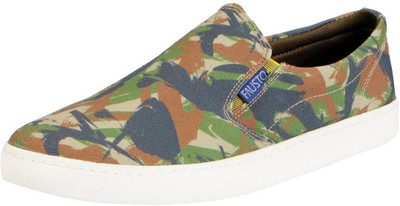 

FAUSTO Canvas Shoes For Men(Green