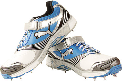 

Puma Karbon Full Spike Mid Running Shoes For Men(White), White-blue aster-puma silver-b