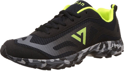 

SEVEN by M.S. Dhoni Camo-Black/Pewter/Lime Punch Running Shoes For Men(Multicolor