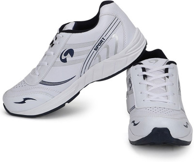 

RhyMax Cricket Shoes For Men(White, Navy