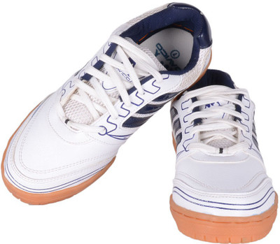 

Davico Court Badminton Shoes For Men(White, Navy), Navy blue