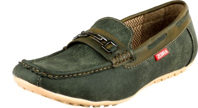 

Zebra Italiano Loafers For Men(Green)