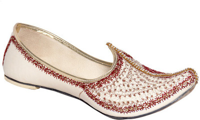 

Panahi Fabric Jutti Mojari Jutis For Men(Beige