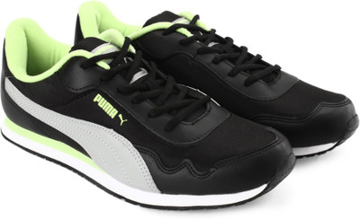 Puma Street Rider DP Men Low ankle Sneakers For Men(Black, Black-lime punch-limestone gray